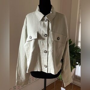 Falls Creek Women’s Utility Jacket with Collared Neckline - Size XL